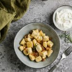 Gnocchi Mac & Cheese with Brown Butter, Kale, and Corn