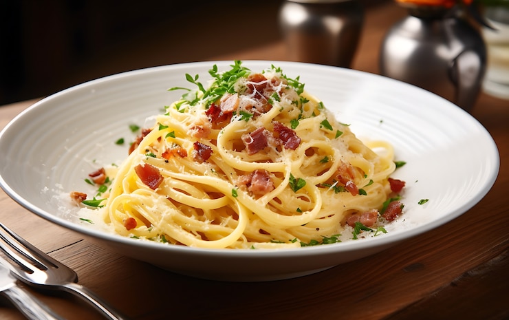Pasta with Brown Butter, Asparagus, and Bacon